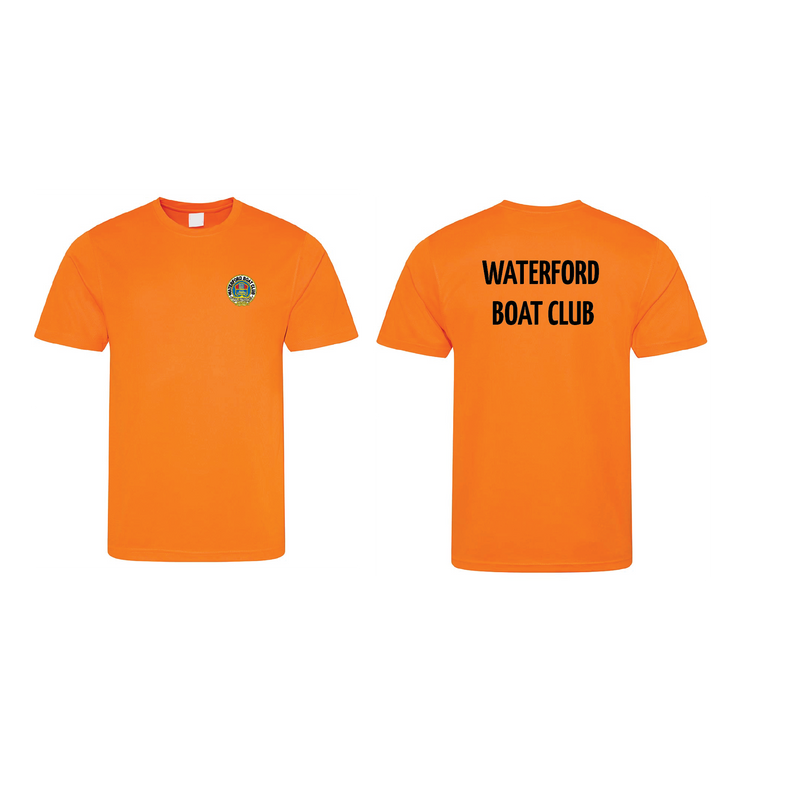 Waterford Boat Club Short Sleeve Gym T-Shirt - Hi Vis Orange