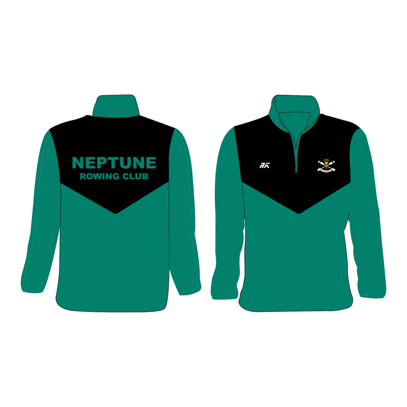 Neptune Rowing Club Zipped Fleece Green