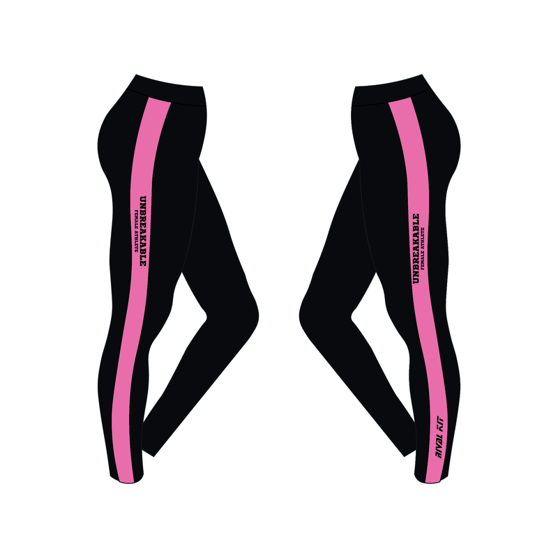 Unbreakable Female Athlete Pink Leggings